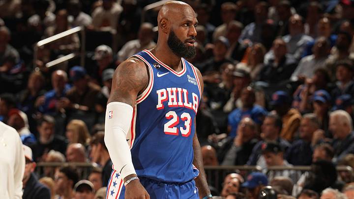 LeBron James made his 76ers debut Tuesday night at Madison Square Garden. LeBron James made his 76ers debut Tuesday night at Madison Square Garden.