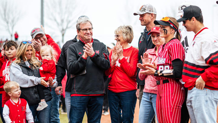 Nebraska softball's Jordy Bahl was awarded the Julie Geis Scholarship during the 2025 season.