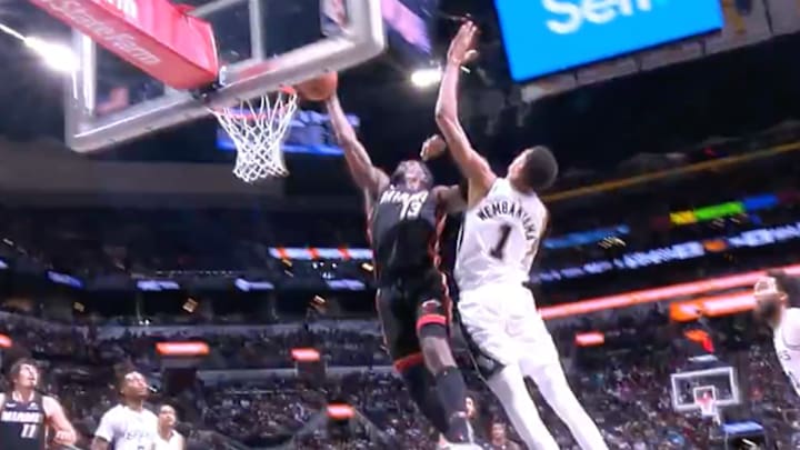 Bam Adebayo dunked on Wemby. 