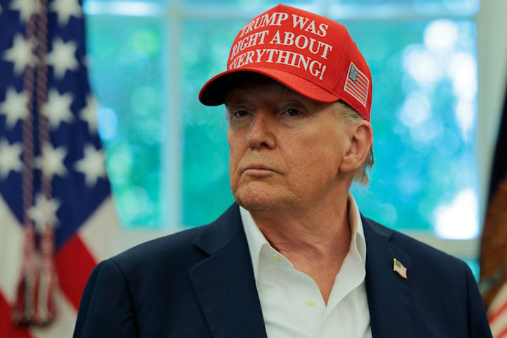 โดนัลด์ ทรัมป์ดูเคร่งขรึม