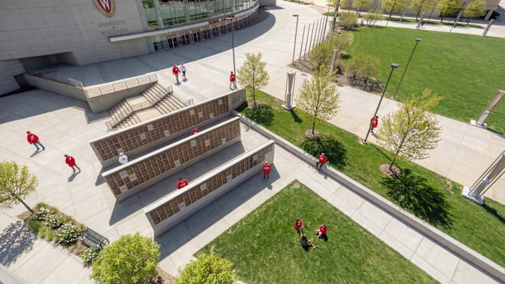 An artist rendering of the new Wisconsin Athletic Hall of Fame, set to open in the early fall.