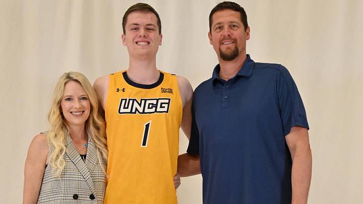 Decorah's Cael LaFrentz committed to UNC Greensboro. He is the son of former NBA player Raef LaFrentz.