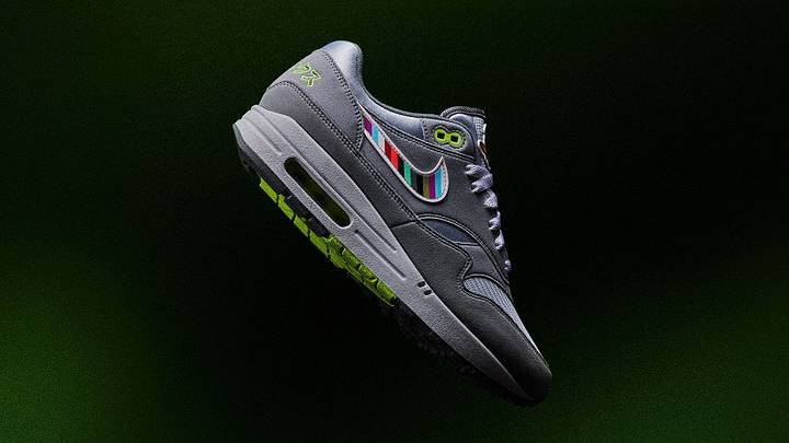 The DOAF x Nike Air Max 1 "Tokyo" colorway. The DOAF x Nike Air Max 1 "Tokyo" colorway.