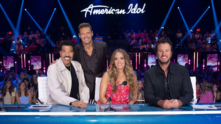 Lionel Richie, Ryan Seacrest, Carrie Underwood and Luke Bryan