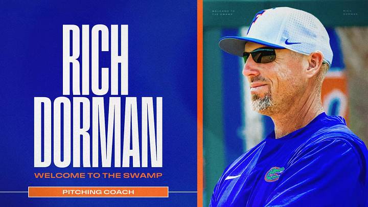 Rich Dorman was officially announced as Florida's next pitching coach on Monday. Rich Dorman was officially announced as Florida's next pitching coach on Monday.
