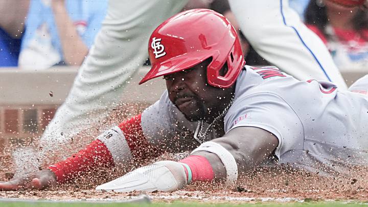 Jul 3, 2026; Chicago, Illinois, USA; St. Louis Cardinals right fielder Jordan Walker (18) slides safely into home against the Chicago Cubs during the fifth inning at Wrigley Field. Mandatory Credit: David Banks-Imagn Images Jul 3, 2026; Chicago, Illinois, USA; St. Louis Cardinals right fielder Jordan Walker (18) slides safely into home against the Chicago Cubs during the fifth inning at Wrigley Field. Mandatory Credit: David Banks-Imagn Images