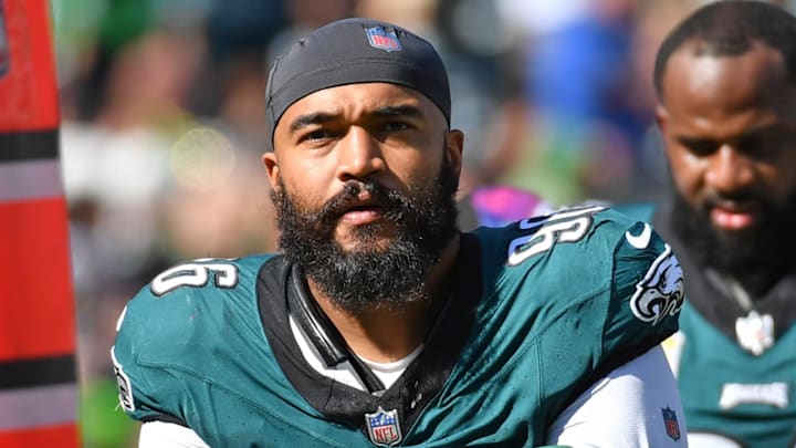 Oct 1, 2023; Philadelphia, Pennsylvania, USA; Philadelphia Eagles defensive end Derek Barnett (96)