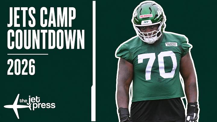 New York Jets offensive tackle Armand Membou New York Jets offensive tackle Armand Membou