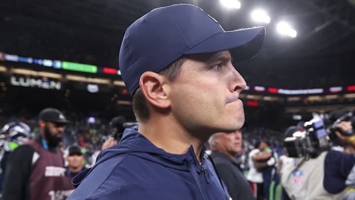 Oct 20, 2025; Seattle, Washington, USA; Seattle Seahawks head coach Mike Macdonald walks off the field after the game against the Houston Texans at Lumen Field. Oct 20, 2025; Seattle, Washington, USA; Seattle Seahawks head coach Mike Macdonald walks off the field after the game against the Houston Texans at Lumen Field.