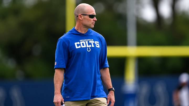 Colts Assistant General Manager Ed Dodds watches on during practice Colts Assistant General Manager Ed Dodds watches on during practice