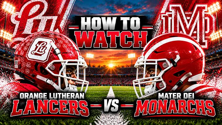 Stream the Orange Lutheran vs. Mater Dei Trinity League showdown live on the NFHS Network.