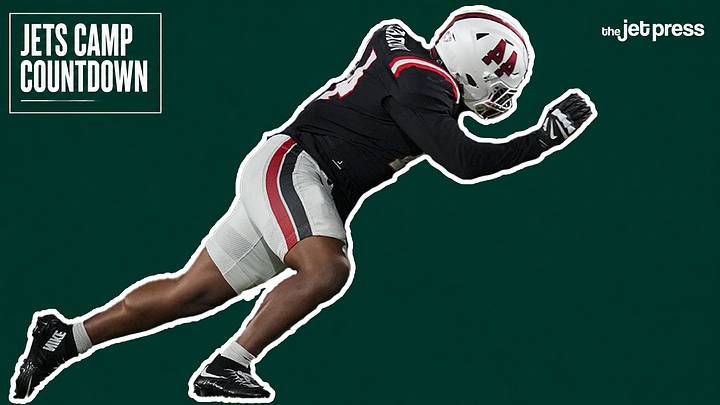 New York Jets edge rusher Nathan Voorhis New York Jets edge rusher Nathan Voorhis