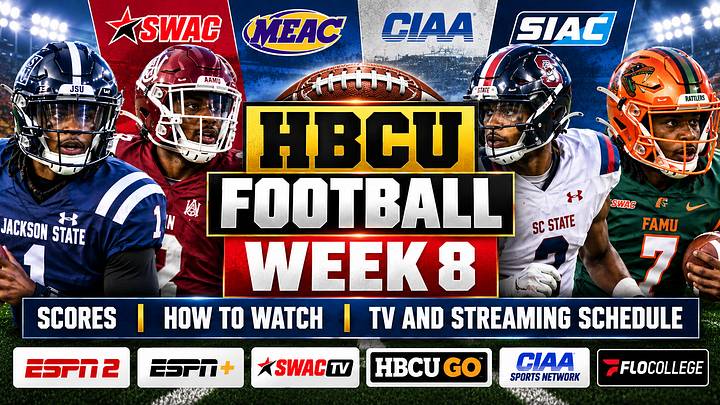 HBCU Football Week 8: Scores, How to Watch, TV and Streaming Schedule