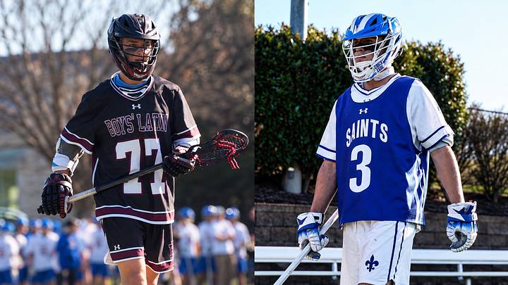 Boys' Latin attackman Blake Burgess and St. Mary's long-stick midfielder Mason Williams, longtime Annapolis Hawks teammates, commit to High Point lacrosse. Boys' Latin attackman Blake Burgess and St. Mary's long-stick midfielder Mason Williams, longtime Annapolis Hawks teammates, commit to High Point lacrosse.