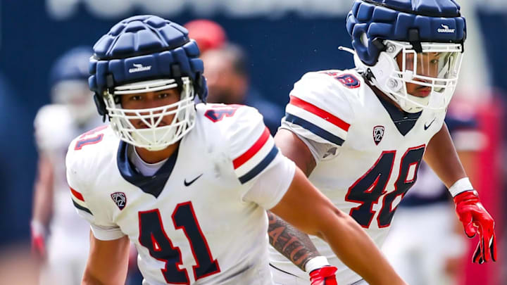 Juoian Savaiinaea getting reps in during a practice session.