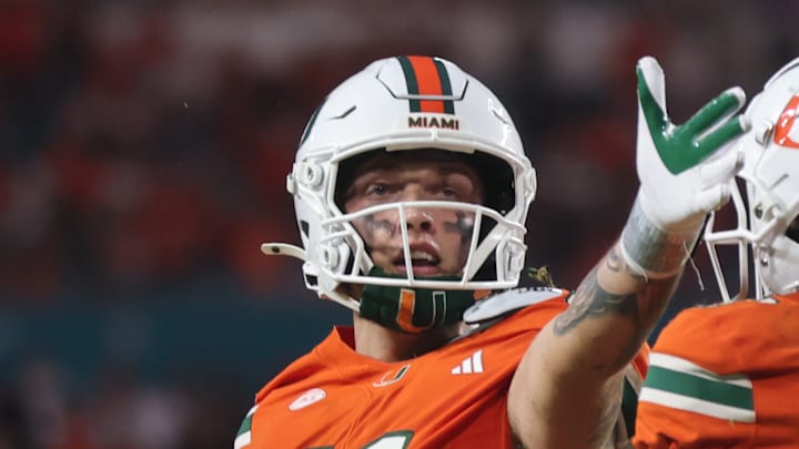 Miami's quarterback Carson Beck
