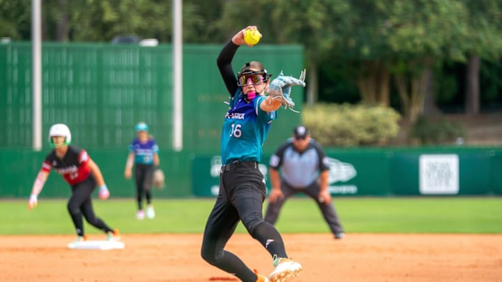Czech pitcher Katerina Kosanova pitches in the Little League World Series before starring in the EMRYT.