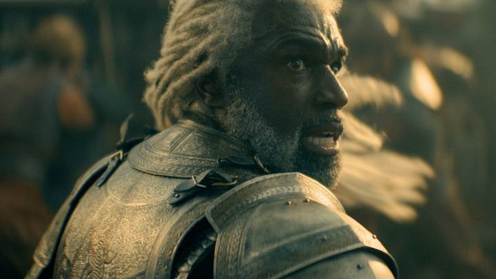 Corlys Velaryon (Steve Toussaint) in House of the Dragon season 3. Courtesy of HBO. Corlys Velaryon (Steve Toussaint) in House of the Dragon season 3. Courtesy of HBO.