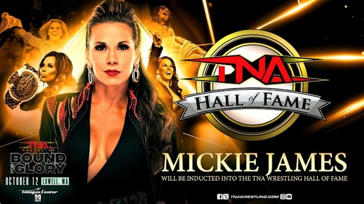 Mickie James will go into the TNA Hall of Fame.