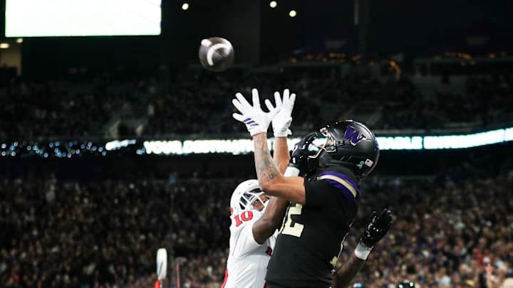 Washington Huskies wide receiver Denzel Boston. Mandatory Credit: Kevin Ng-Imagn Images