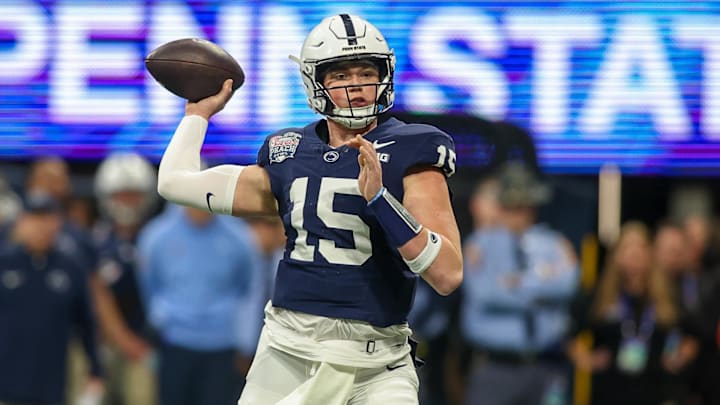 Penn State Nittany Lions quarterback Drew Allar (15)