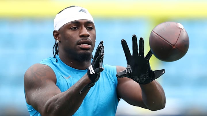 Carolina Panthers wide receiver Xavier Legette