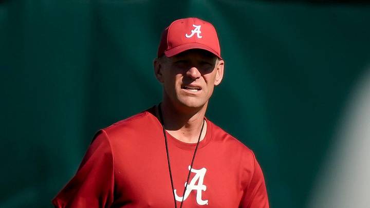 April 7, 2026; Tuscaloosa, AL, USA; Head coach Kalen Deboer directs players during Spring Practice at the University of Alabama. April 7, 2026; Tuscaloosa, AL, USA; Head coach Kalen Deboer directs players during Spring Practice at the University of Alabama.