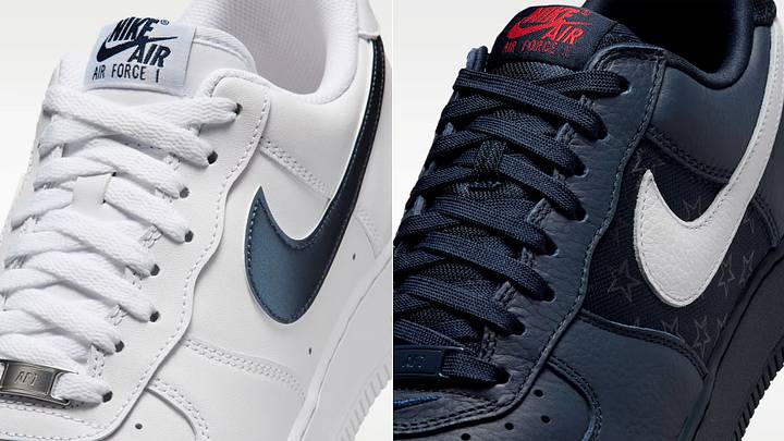 The Nike Air Force 1 Low dropped in home and away "USA" colorways. The Nike Air Force 1 Low dropped in home and away "USA" colorways.