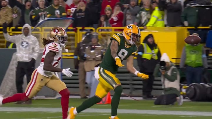 Watson flubbed a clear touchdown pass from Love.