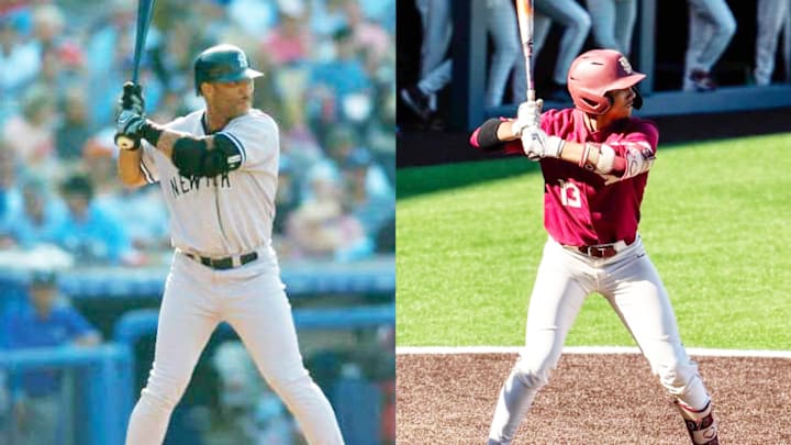 Gary Sheffield (left) and son Noah with Nearly Identical Batting Stances