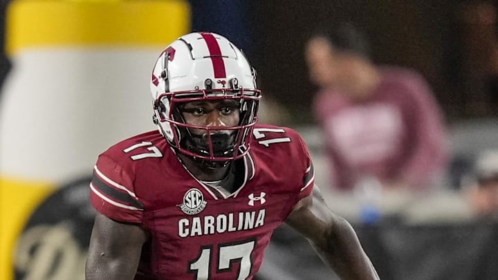 Sep 2, 2023; Charlotte, North Carolina, USA; South Carolina Gamecocks wide receiver Xavier Legette Sep 2, 2023; Charlotte, North Carolina, USA; South Carolina Gamecocks wide receiver Xavier Legette