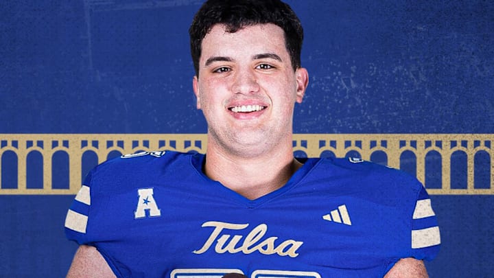 Tulsa offensive lineman Evan McClure
