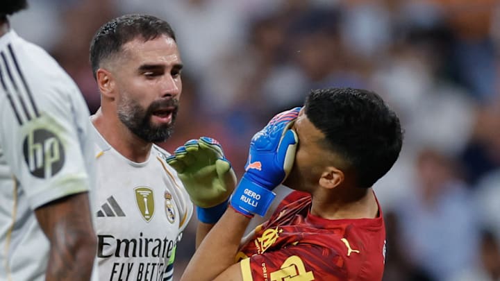 Carvajal a asséné un coup de tête à Rulli contre l'OM.
