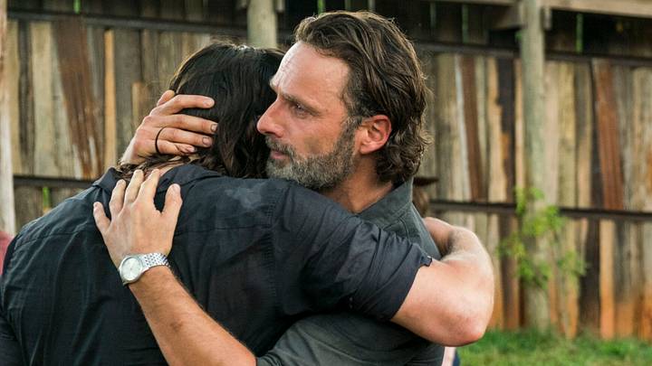 Andrew Lincoln as Rick Grimes and Norman Reedus as Daryl Dixon in The Walking Dead Season 7, Episode 8 Andrew Lincoln as Rick Grimes and Norman Reedus as Daryl Dixon in The Walking Dead Season 7, Episode 8