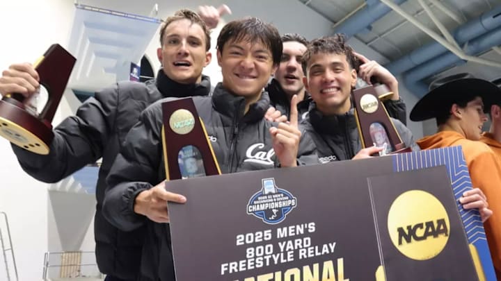 Cal's victorious 4x200 relay team