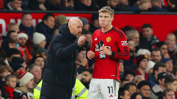 Rasmus Højlund konnte in der Premier League erst einmal treffen Rasmus Højlund konnte in der Premier League erst einmal treffen