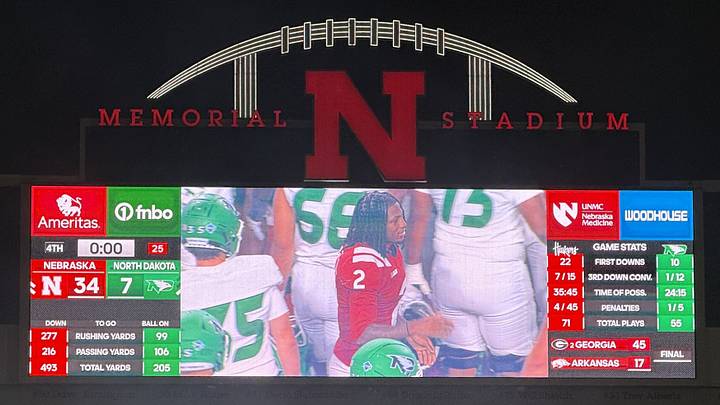 Nebraska 34 - North Dakota 7 Nebraska 34 - North Dakota 7