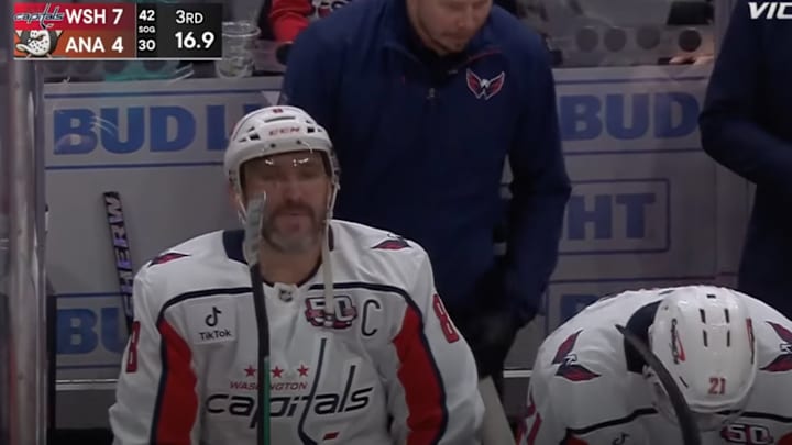 Alexanfer Ovechkin did not go for his 887th career NHL goal. 