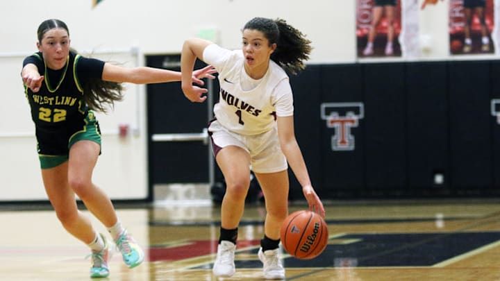 Love Lei Best and Tualatin take on South Medford in a 6A girls basketball state quarterfinal Wednesday at the University of Portland.