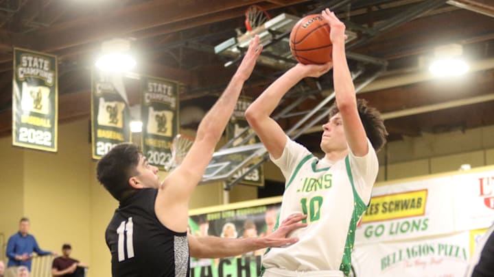 Kevin Benson and West Linn take on Southridge in a 6A boys basketball state quarterfinal. Kevin Benson and West Linn take on Southridge in a 6A boys basketball state quarterfinal.