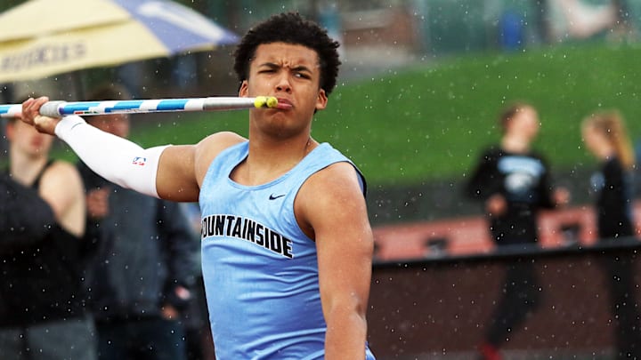 Mountainside junior Cade Mitchell has high hopes in the javelin this season.