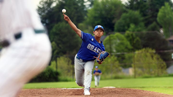 Grant pitcher Jinki Tomita looks to get the Generals back to the 6A state championship game. Grant pitcher Jinki Tomita looks to get the Generals back to the 6A state championship game.