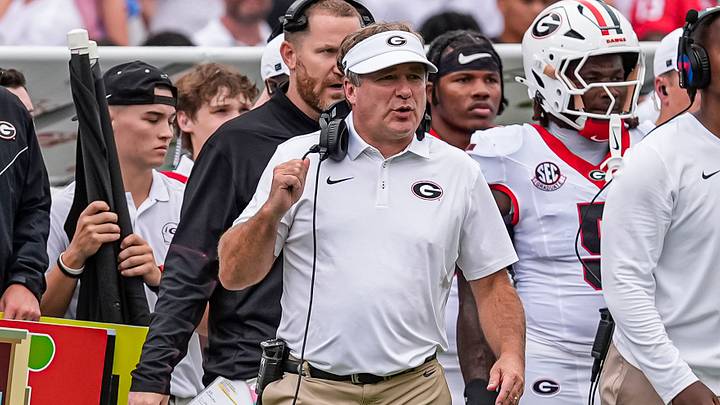 Sep 12, 2026; Athens, Georgia, USA; Georgia Bulldogs head coach Kirby Smart on the sideline during the game against the Western Kentucky Hilltoppers at Sanford Stadium. Mandatory Credit: Dale Zanine-Imagn Images Sep 12, 2026; Athens, Georgia, USA; Georgia Bulldogs head coach Kirby Smart on the sideline during the game against the Western Kentucky Hilltoppers at Sanford Stadium. Mandatory Credit: Dale Zanine-Imagn Images