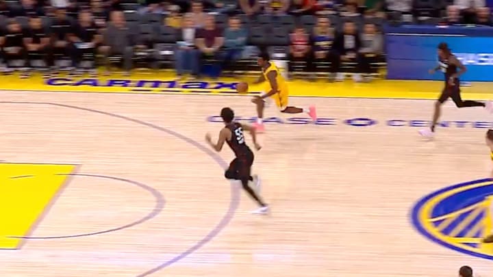 James made his sophomore Summer League debut on Sunday James made his sophomore Summer League debut on Sunday