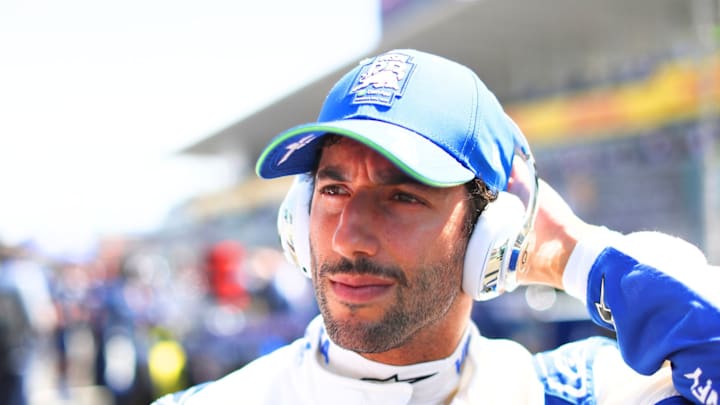 Daniel Ricciardo of Australia and Visa Cash App RB prepares to drive on the grid prior to the F1 Grand Prix of Japan at Suzuka International Racing Course on April 07, 2024 in Suzuka, Japan.