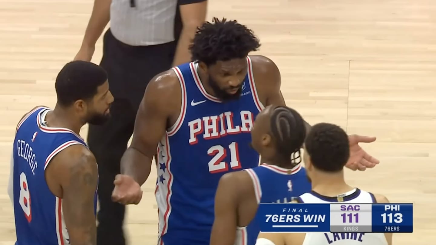 Tyrese Maxey Scores 40, Hits Game-Winner, Immediately Gets Admonished by Joel Embiid
