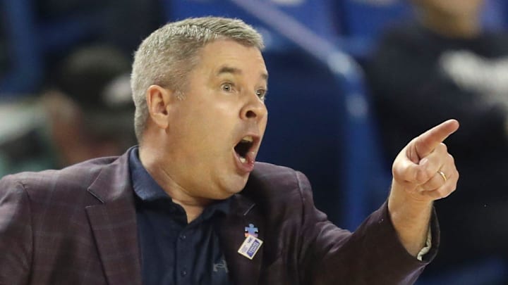 Towson head coach Pat Skerry  Towson head coach Pat Skerry