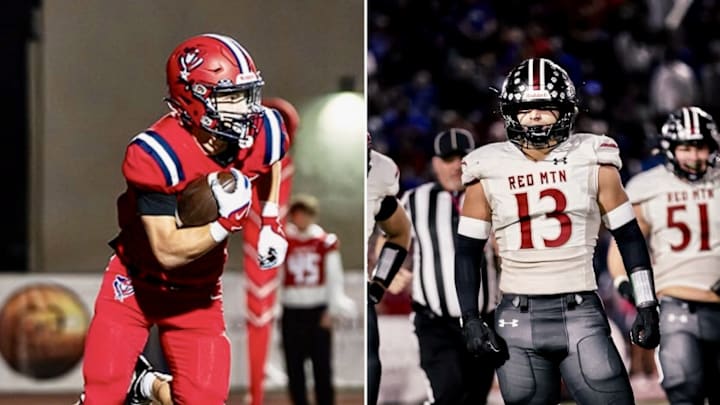 Jameson Wade (13) looks to lead the Red Mountain to a third straight win over Bobby Nesbit (left) and ALA Queen Creek on Friday night.