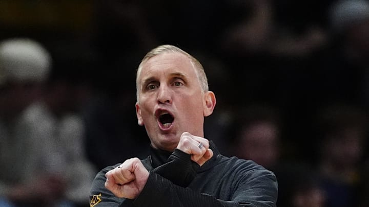 Feb 7, 2026; Boulder, Colorado, USA; Arizona State Sun Devils head coach Bobby Hurley during the first half against the Colorado Buffaloes at the CU Events Center. Mandatory Credit: Ron Chenoy-Imagn Images