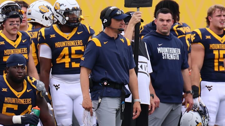 West Virginia University head coach Neal Brown. West Virginia University head coach Neal Brown.